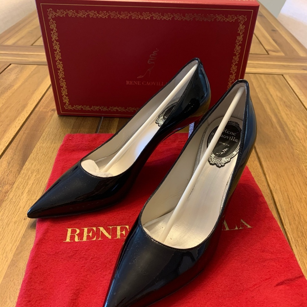 Rene Caovilla Black Heels Size 36